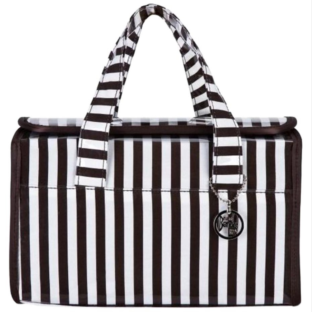 Henri Bendel Centennial Stripe Travel Train  Bag